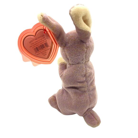 Ty Bunny Rabbit Toy Unisex Kids Purple Beanie Babies 2000 Springy Lightweight 6" - Picture 4 of 14